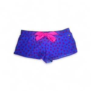 Juicy Couture Purple/Blue & Pink Polka Dot Shorts Womens Size Small